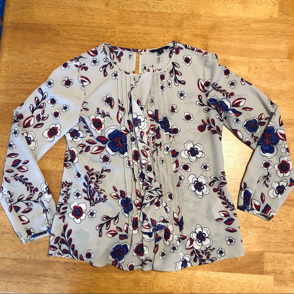 *SALE* Banana Republic Floral Pleated Ruffle Top, Size XS